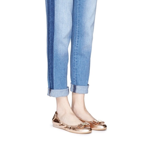 Cole Haan Tali Bow Ballet Flat Red Velvet Flats 5 - Picture 8 of 8